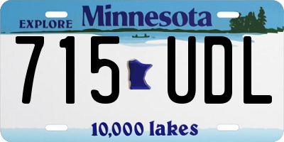 MN license plate 715UDL