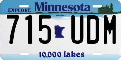 MN license plate 715UDM