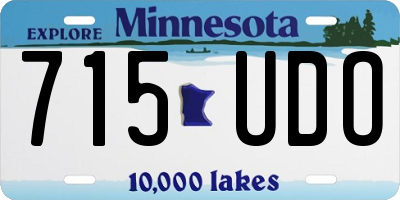MN license plate 715UDO
