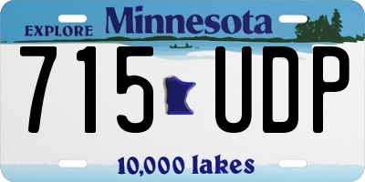 MN license plate 715UDP