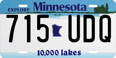 MN license plate 715UDQ