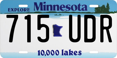 MN license plate 715UDR