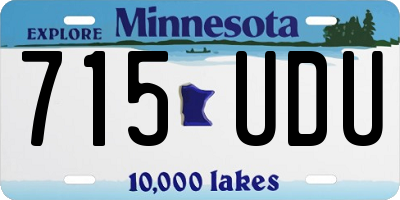 MN license plate 715UDU