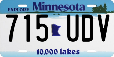 MN license plate 715UDV
