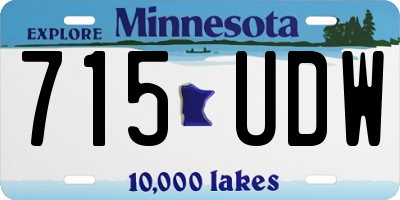 MN license plate 715UDW