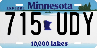 MN license plate 715UDY