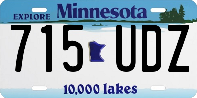 MN license plate 715UDZ