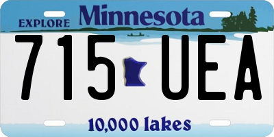 MN license plate 715UEA