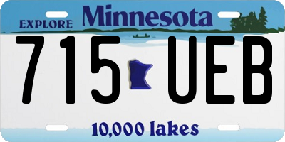 MN license plate 715UEB