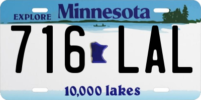 MN license plate 716LAL