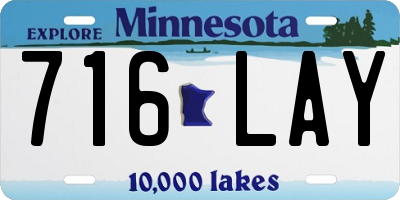 MN license plate 716LAY