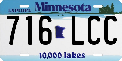 MN license plate 716LCC