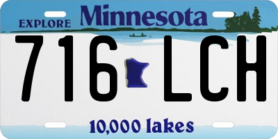 MN license plate 716LCH