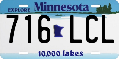 MN license plate 716LCL