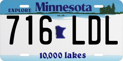 MN license plate 716LDL