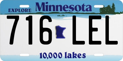 MN license plate 716LEL