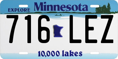 MN license plate 716LEZ