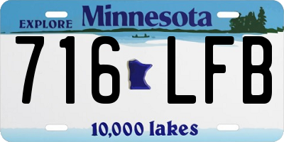 MN license plate 716LFB