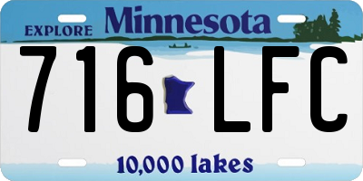 MN license plate 716LFC