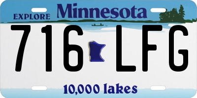 MN license plate 716LFG