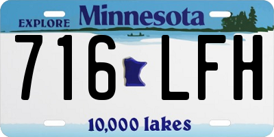 MN license plate 716LFH