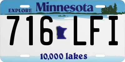 MN license plate 716LFI