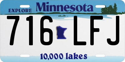 MN license plate 716LFJ