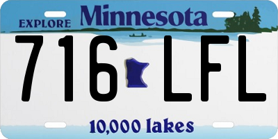 MN license plate 716LFL