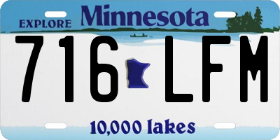 MN license plate 716LFM