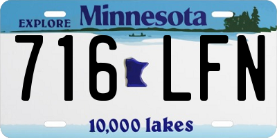 MN license plate 716LFN