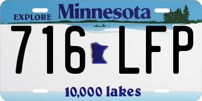 MN license plate 716LFP