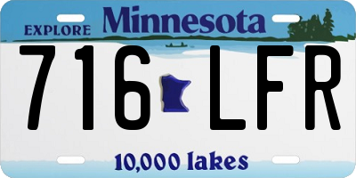 MN license plate 716LFR