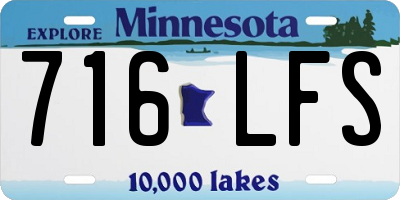MN license plate 716LFS