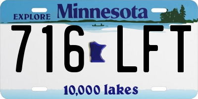 MN license plate 716LFT