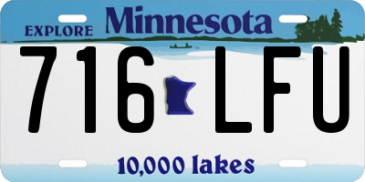 MN license plate 716LFU