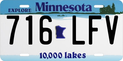 MN license plate 716LFV
