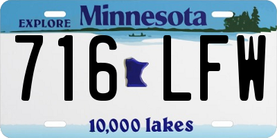 MN license plate 716LFW