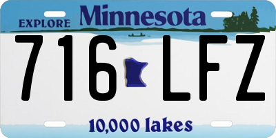 MN license plate 716LFZ