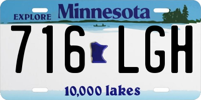 MN license plate 716LGH