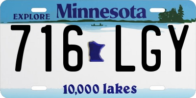 MN license plate 716LGY