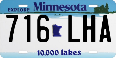 MN license plate 716LHA