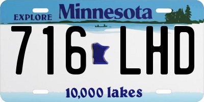 MN license plate 716LHD