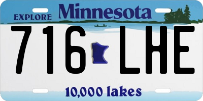 MN license plate 716LHE