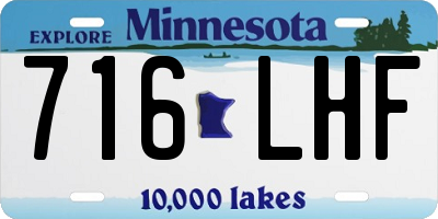 MN license plate 716LHF