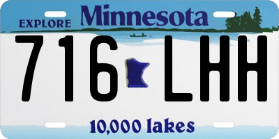 MN license plate 716LHH