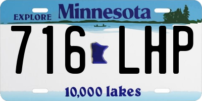 MN license plate 716LHP