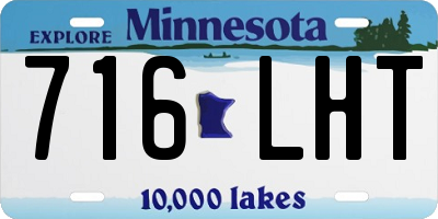 MN license plate 716LHT