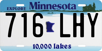 MN license plate 716LHY