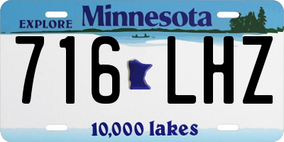 MN license plate 716LHZ