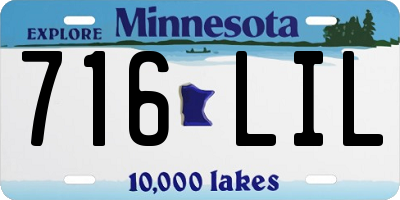 MN license plate 716LIL